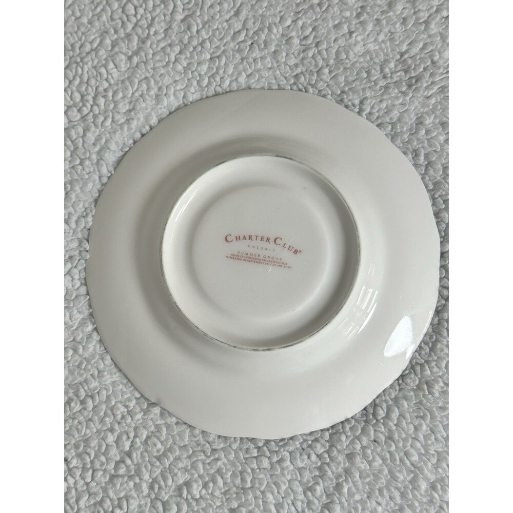 Charter Club Summer Grove Tea Coffee Cup & Saucer Set For One - Picture 5 of 9